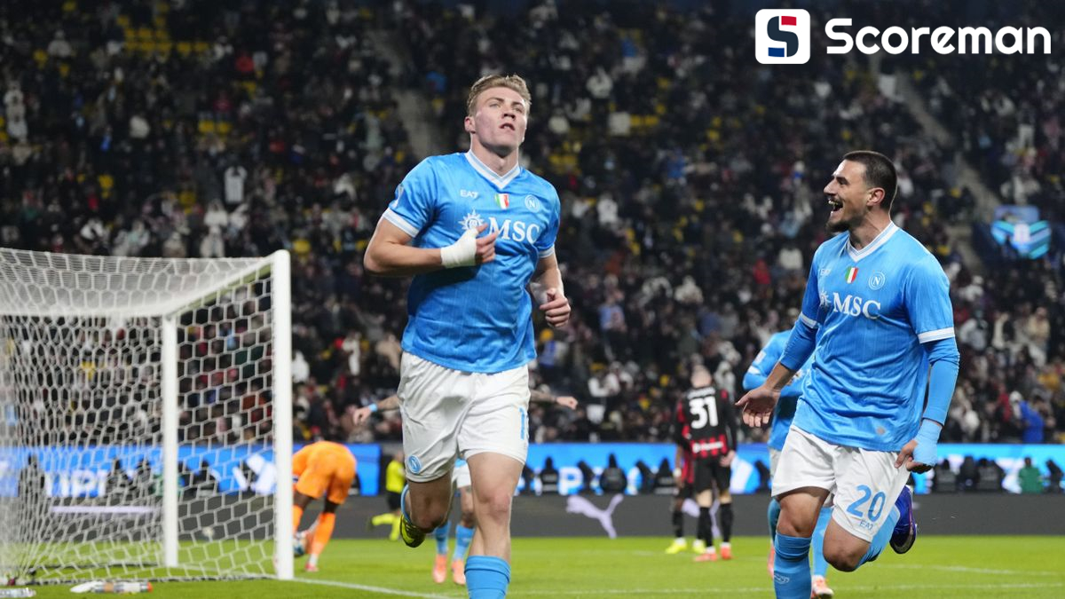 '호일룬 1골 1도움' 나폴리, AC밀란 2-0 제압 이탈리아 슈퍼컵 결승행